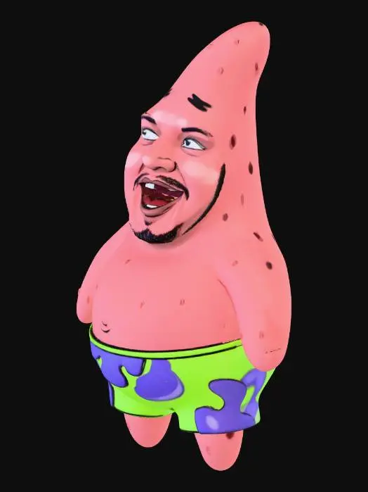 3D model for Goofy Star Man