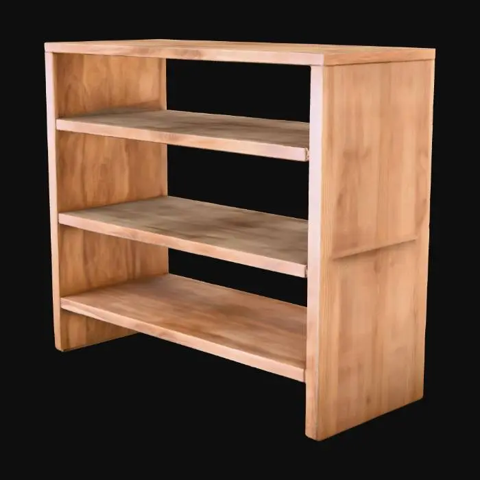 3D model for Wooden Bookshelf