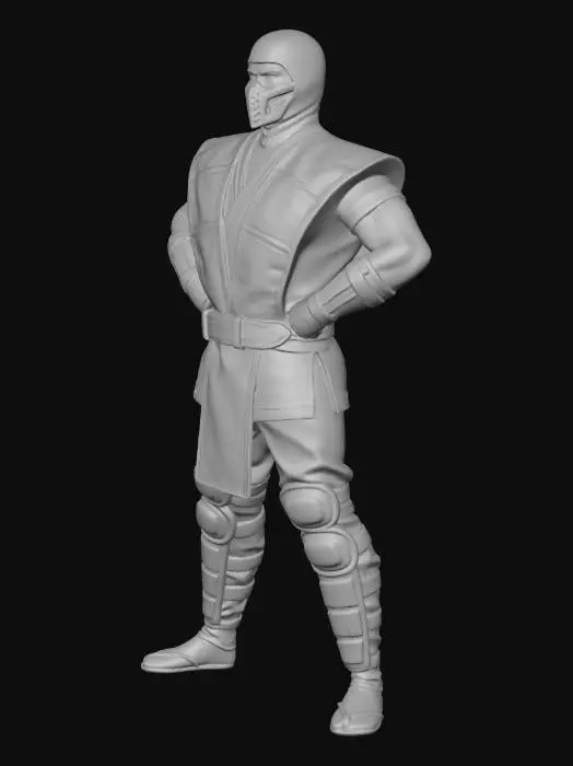 3D model for Mortal Kombat Scorpion