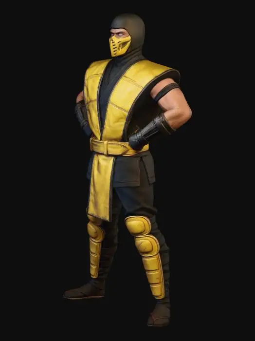 3D model for Mortal Kombat Scorpion