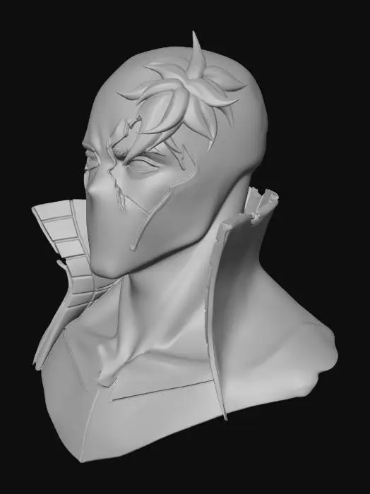 3D model for Crimson Masked Warrior