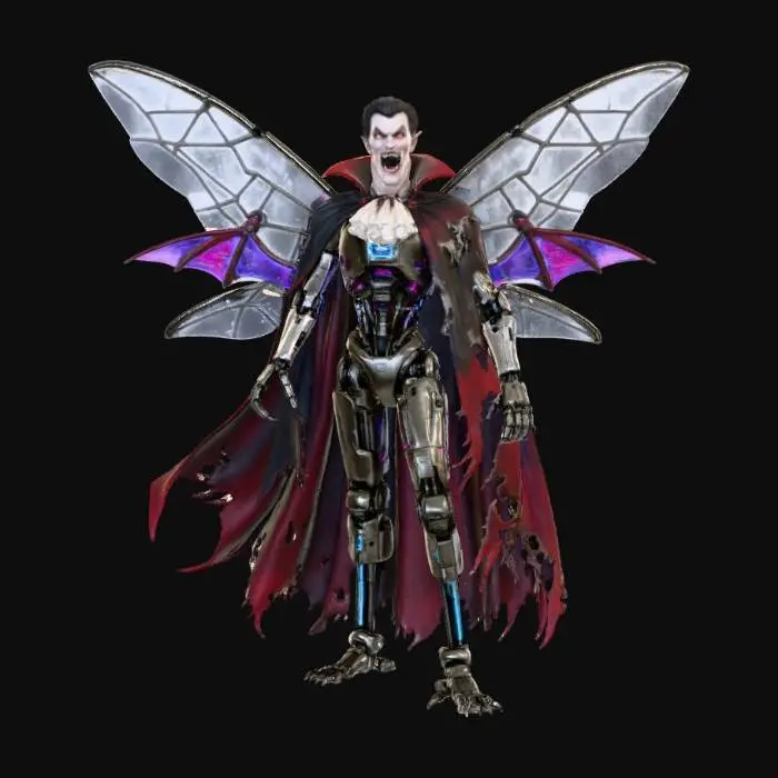 3D model for Cyberpunk Vampirebot