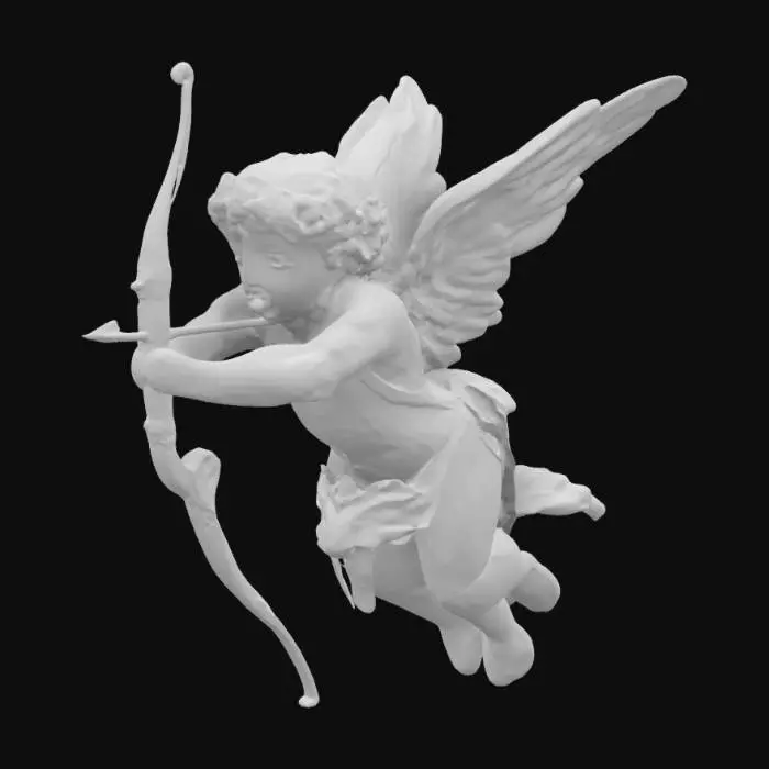 3D model for Cupid with Bow and Arrow