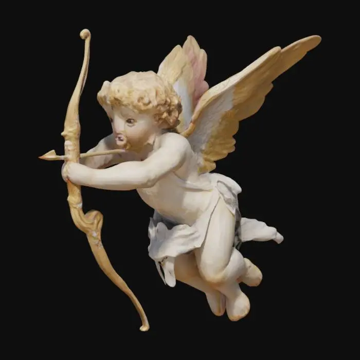 3D model for Cupid with Bow and Arrow