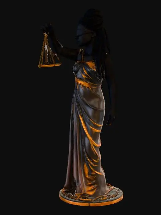 3D model for Blind Justice