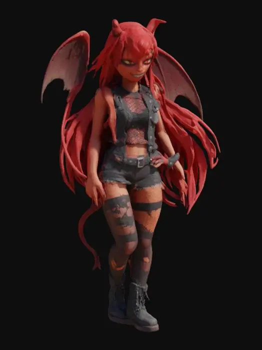 3D model for Fiery Rebel