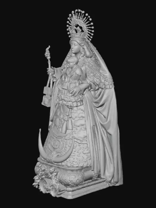 3D model for Madonna and Child Statue reme
