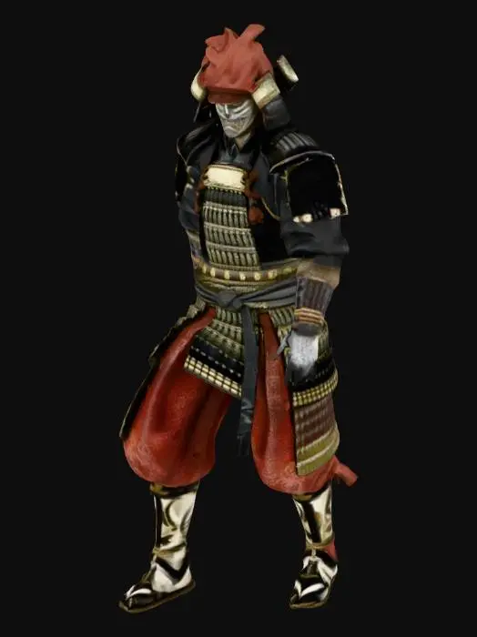 3D model for Samurai Warrior