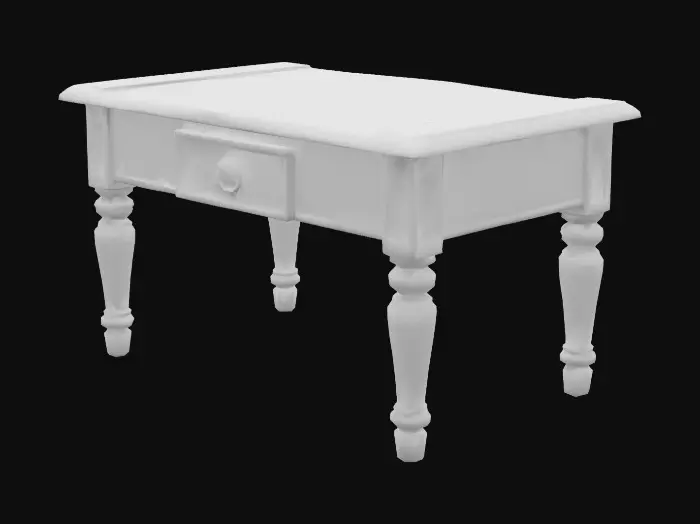 3D model for genera un tavolo da camera in legno
