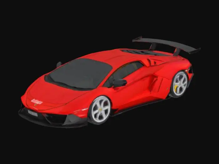 3D model for A lamborghini aventador with a stunning spoiler beautifull whells 