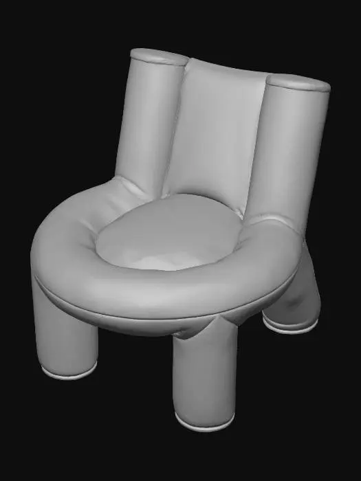 3D model for Crimson Comfort Chair