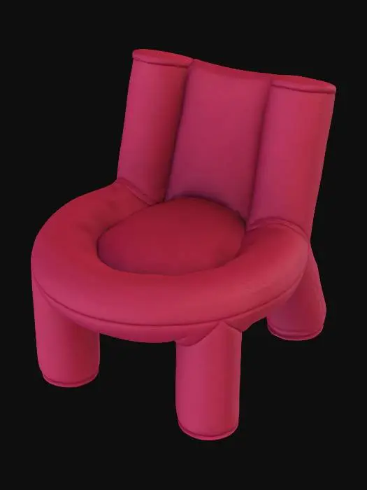 3D model for Crimson Comfort Chair