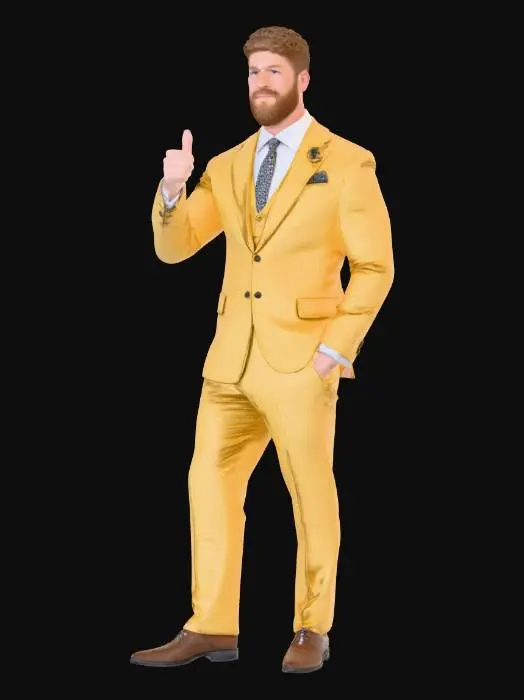 3D model for Dapper in Yellow