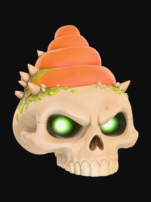 3D model for Skull Snail Fusion