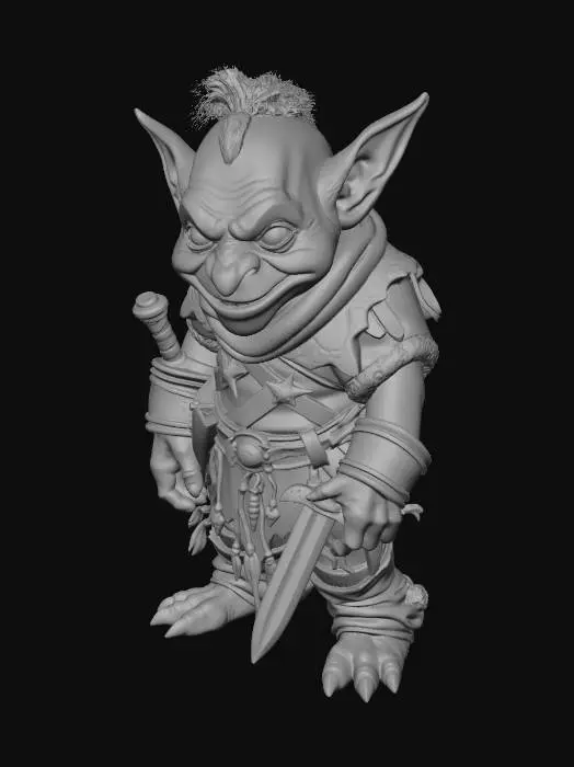 3D model for 2d lord of the rings goblin character