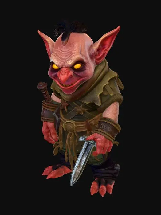 3D model for 2d lord of the rings goblin character