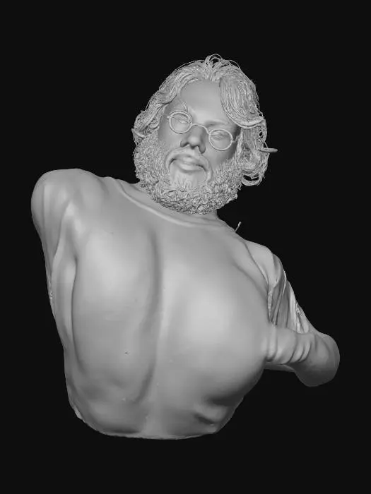 3D model for Man With Glasses Looking Down