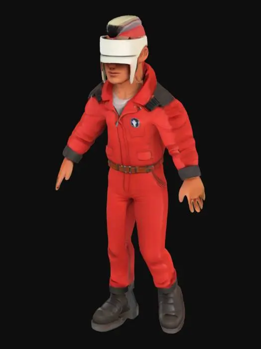 3D model for Futuristic Pilot