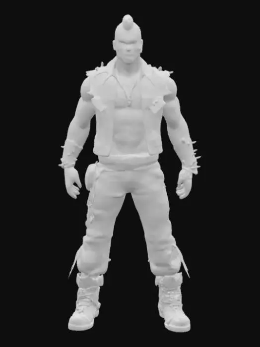 3D model for Punk Warrior