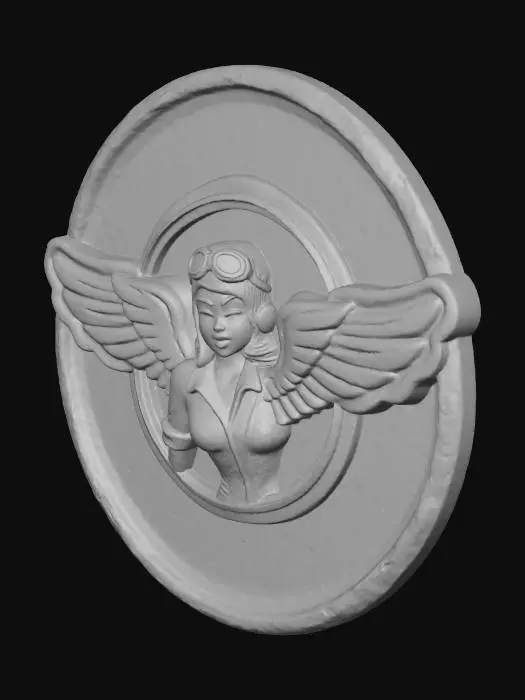 3D model for Aviator Emblem