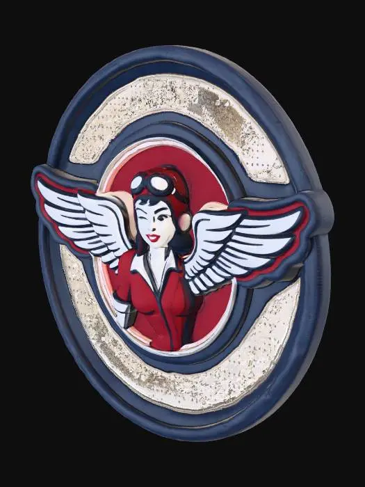 3D model for Aviator Emblem