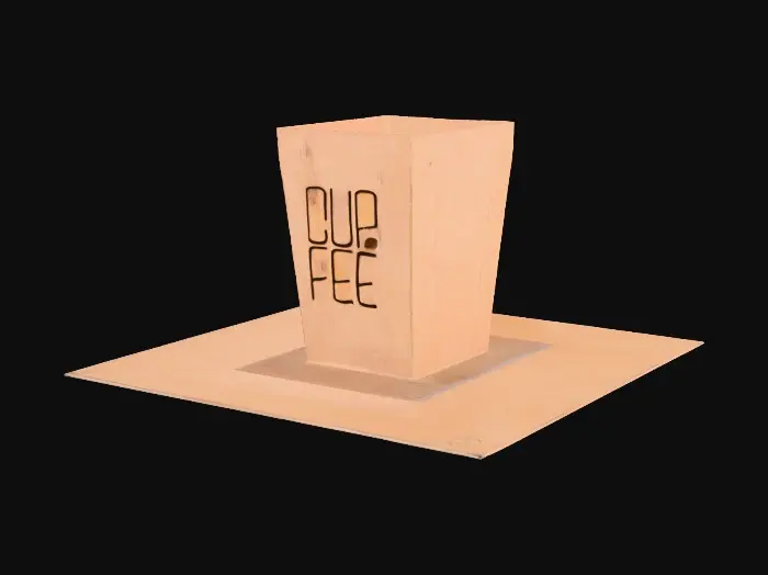 3D model for Cupffee Packaging Design