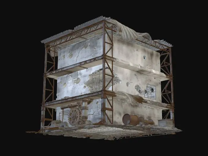3D model for 战损建筑