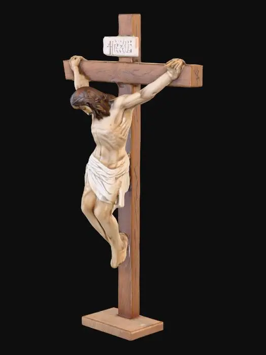 3D model for The crucifixon of Jesus Christ in grave detail
