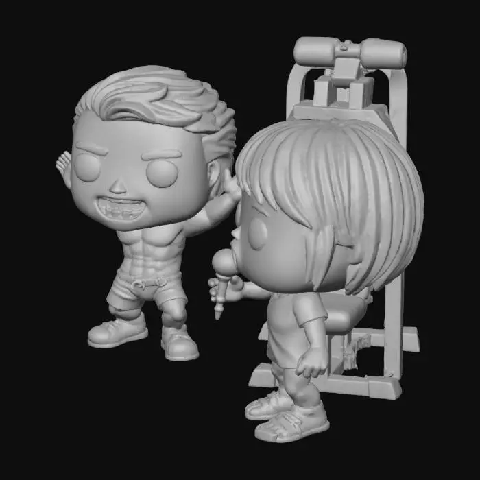 3D model for Gym Karaoke Funko Duo