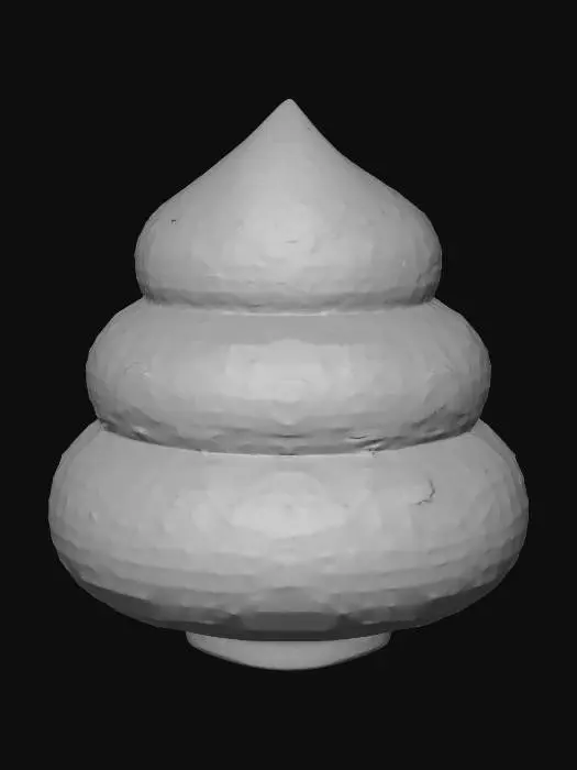 3D model for Yellow Swirl Sculpture