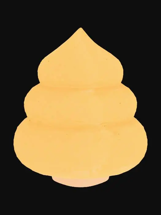 3D model for Yellow Swirl Sculpture