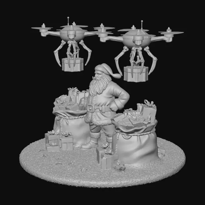 3D model for Santa's Drone Delivery