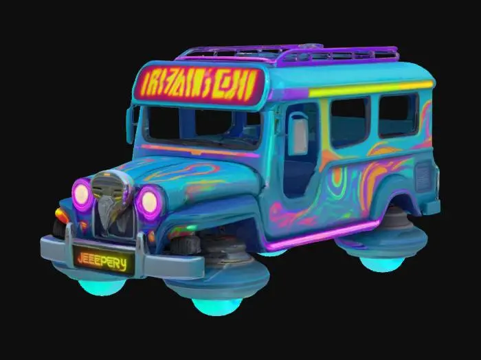 3D model for [Philippines] Futuristic Hover Jeepney , #AroundTheWorld#