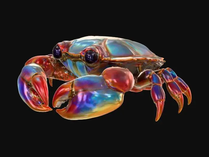 3D model for Iridescent Crustacean, #PBR#