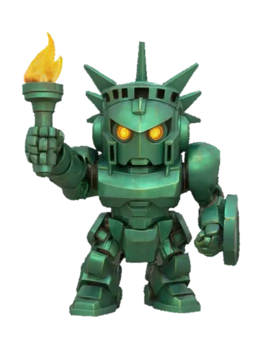 #AroundTheWorld#, Liberty Mech - Statue 的 AI 生成 3D 模型