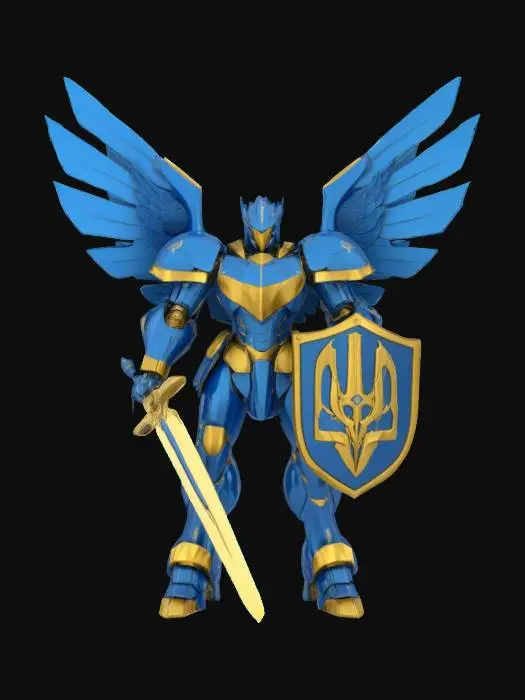 3D model for [Ukraine] Gundam Archangel Michael Statue – Kyiv, #AroundTheWorld#