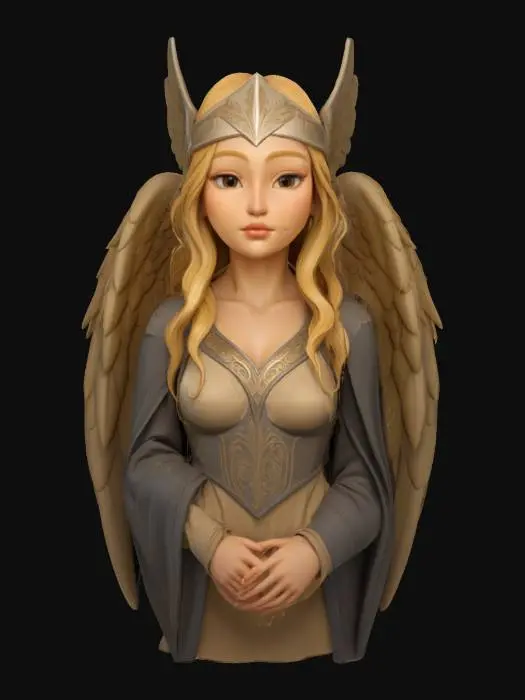 3D model for [Norway] Anime style Valkyrie , #AroundTheWorld#