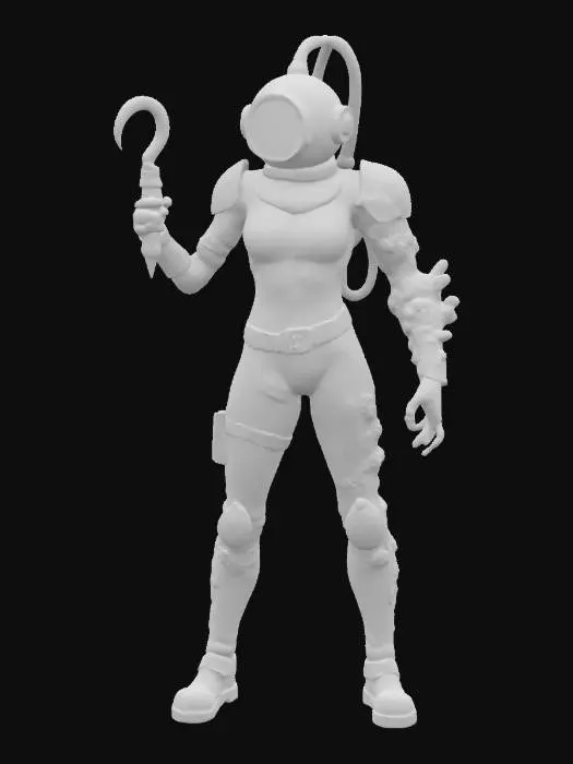 3D model for [Ocean] deep-sea diver, #AroundTheWorld#