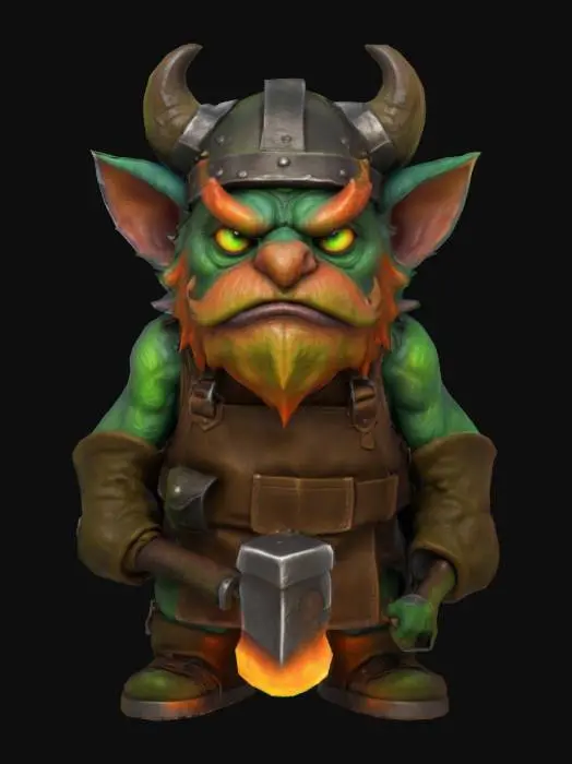 3D model for Red Beard Blacksmith , #AroundTheWorld#