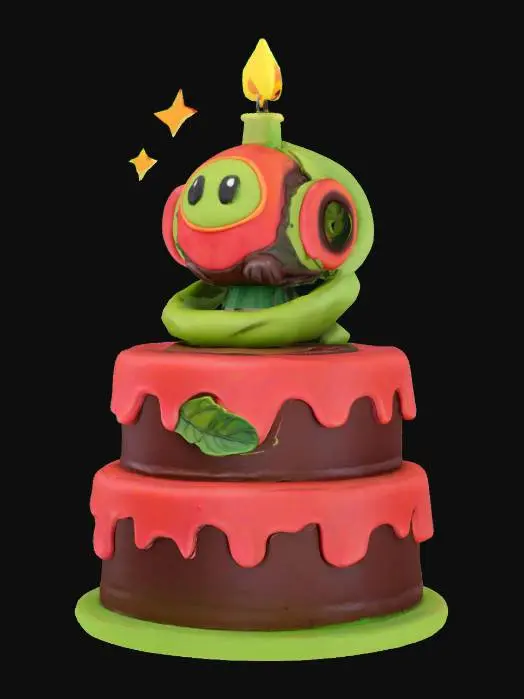 3D model for Meshy Cake , #AroundTheWorld#