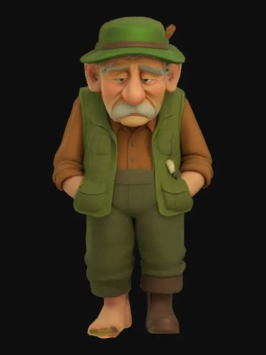 3D model for old one boot johnson