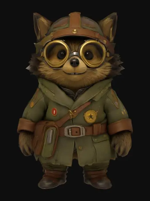 3D model for Adventurous hedgehog 