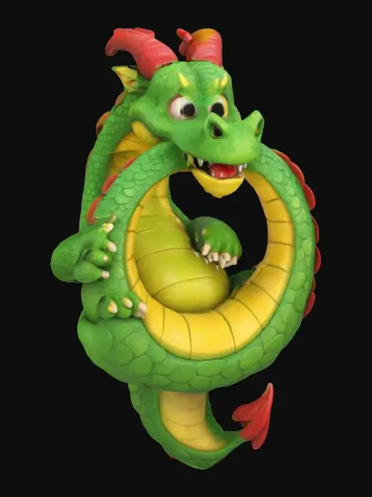 3D model for Dragon Ouroboros, #emblem#