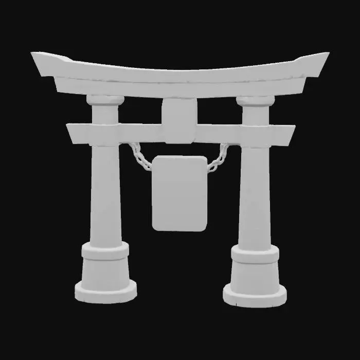 3D model for [Japan] Cyberpunk Torii Gate, #AroundTheWorld#