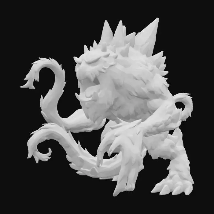 3D model for [Antarctica] Mythical Woolly Kraken, #AroundTheWorld#