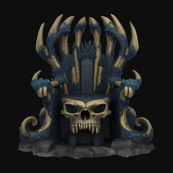 3D model for [Antarctica] Kraken bone Throne , #AroundTheWorld#