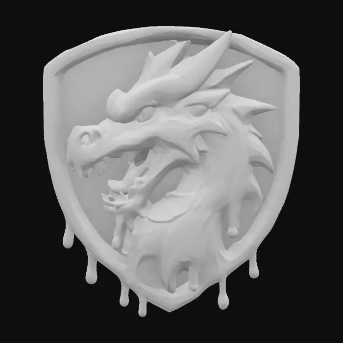 3D model for Chromatic Dragon Emblem, #emblem#