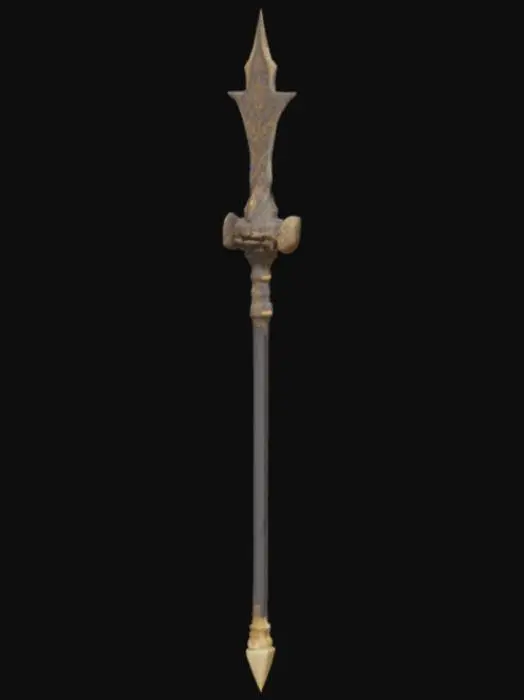 3D model for black myth wukong erlang, the sacred divinity three-pointed two-edged spear