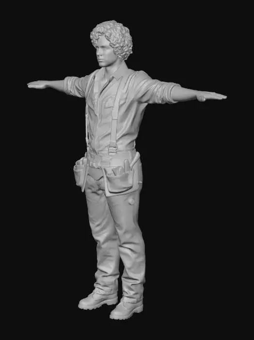 3D model for T-Pose Carpenter