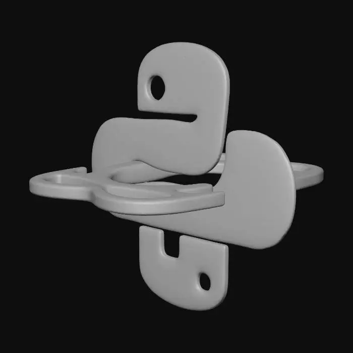 3D model for Python Tkinter Logo